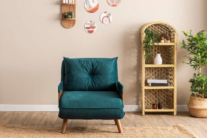 Atelier Del Sofa Cosmo Single - Verde Petróleo